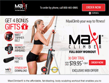 Tablet Screenshot of maxiclimber.com